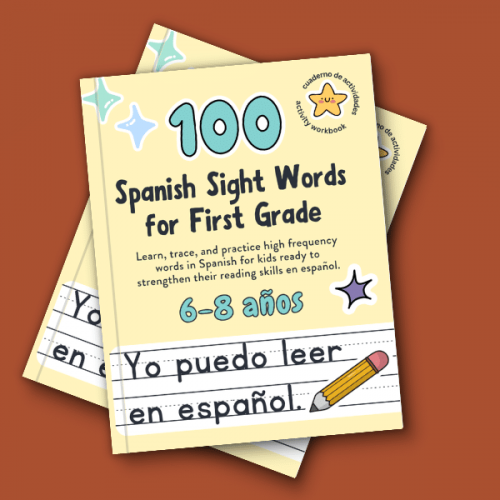 spanish sight word workbook first grade