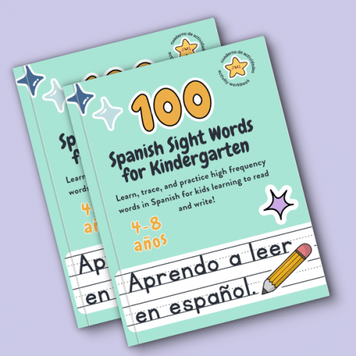 SPANISH SIGHT WORD WORKBOOK FOR KINDERGARTEN